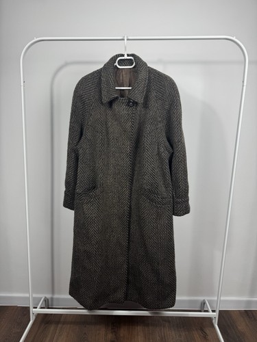 Vintage lama wool herringbone - wool,
